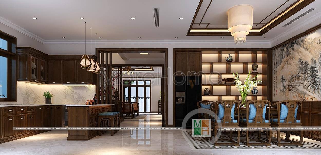 Thiết kế biệt thự phong cách gỗ việt - biệt thự ciputra